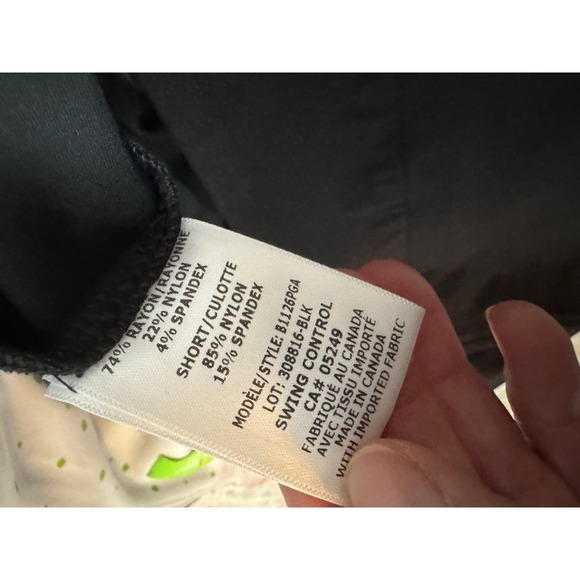 Swing Control women’s golf skirt black - Picture 4 of 6